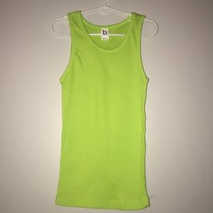 NEW boxercraft Ribbed Neon Green Tank